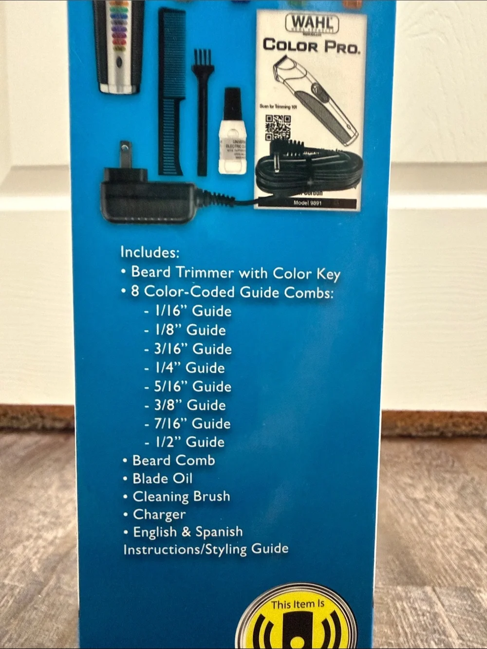 Wahl Color Pro Beard Trimmer with Multicolor Guard Set